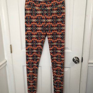 LuLaRoe Fall Color Leggings - size TC Tall & Curvy